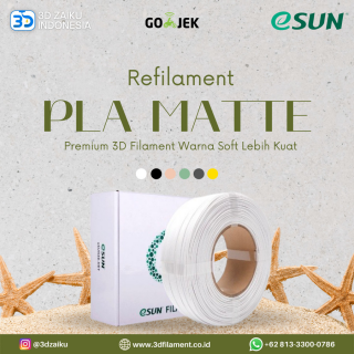 eSUN Refilament PLA Matte Premium 3D Filament Warna Soft Lebih Kuat - CLEARANCE STOCK